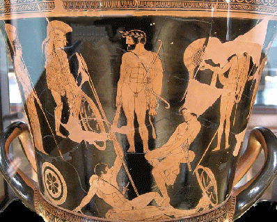 Argonauts (Louvre, courtesy Wikipedia, Italian vase c450BCE)