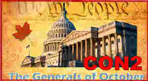 CON2 The Generals of October political thriller crisis during Second Constitutional Convention by John T. Cullen